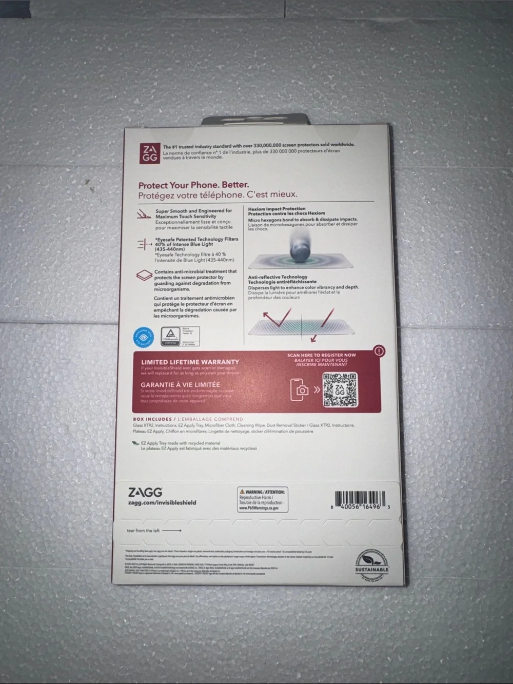 ZAGG Glass XTR2 Screen Protector for iPhone 14 Pro Max - Gradient Blue